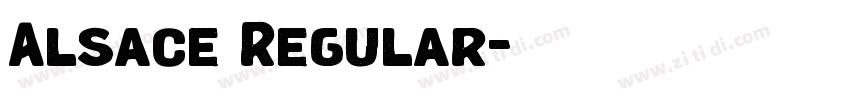 Alsace Regular字体转换